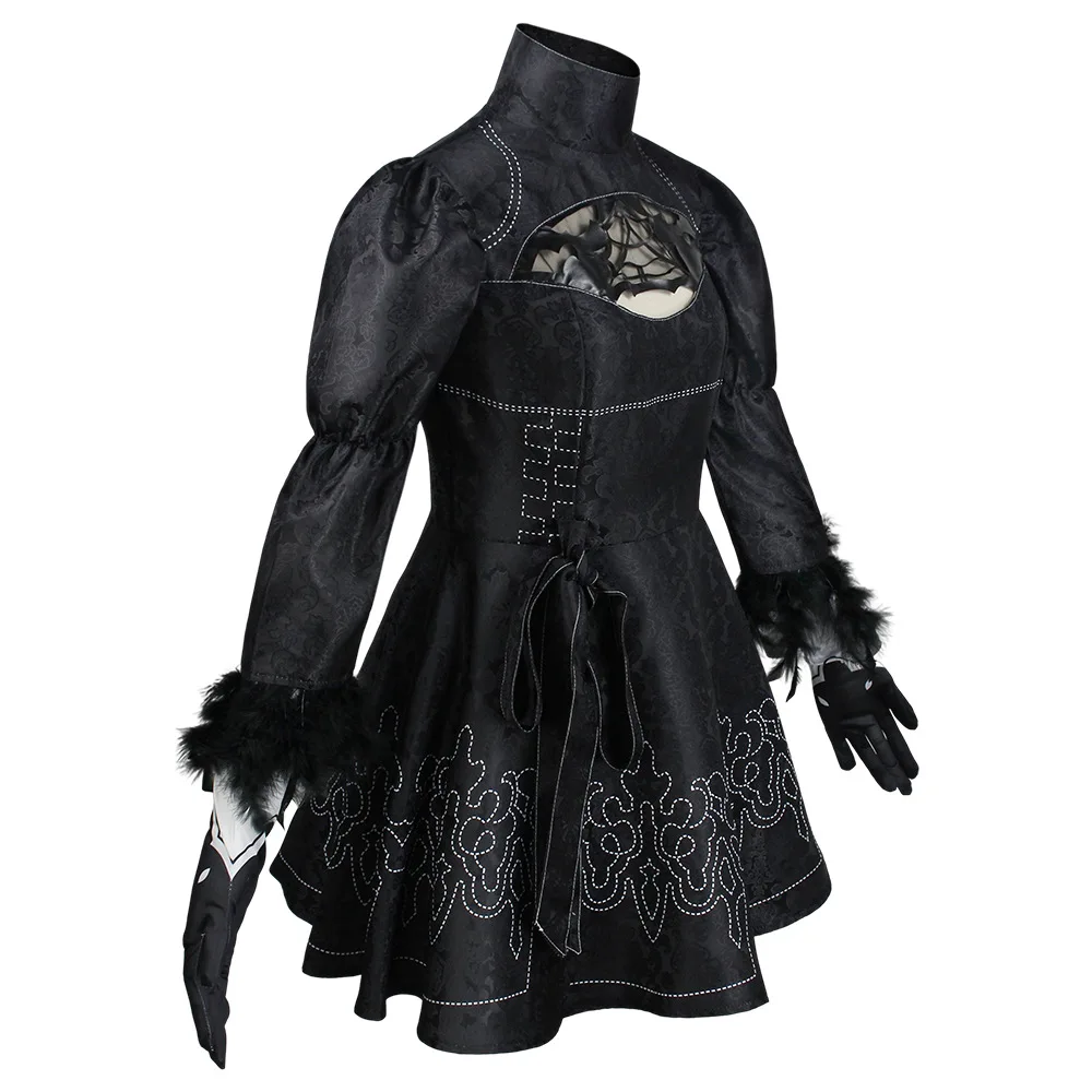 Nier Automata Costume Cosplay Yorha 2B vestito sexy giochi vestito donne giochi di ruolo costumi ragazze Halloween Party Fancy Dress Party