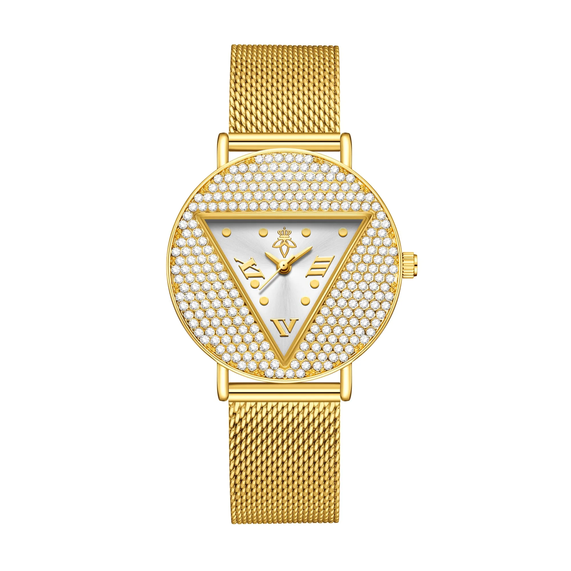 

Спортивные водонепроницаемые часы YaLaLuSi для женщин и мужчин с бриллиантовым циферблатом, кварцевые, тонкие, с металлическим сетчатым ремешком, модные наручные часы, бесплатная доставка