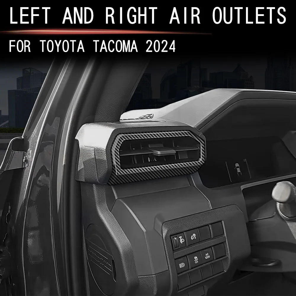 For Toyota Tacoma 2024 2025 ABS Carbon Fiber Interior Accessories Window Switch Lift Gear Shift Cover Trim Panel Car Styling