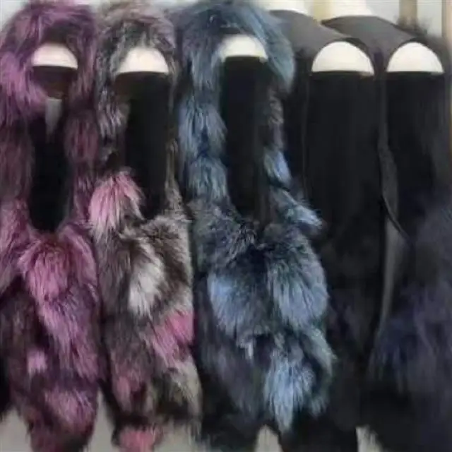 سترة نسائية قصيرة من فراء الثعلب الطبيعي بدون أكمام صدرية على الموضة الكورية ملابس مناسبة للخريف والشتاء ملابس خارجية