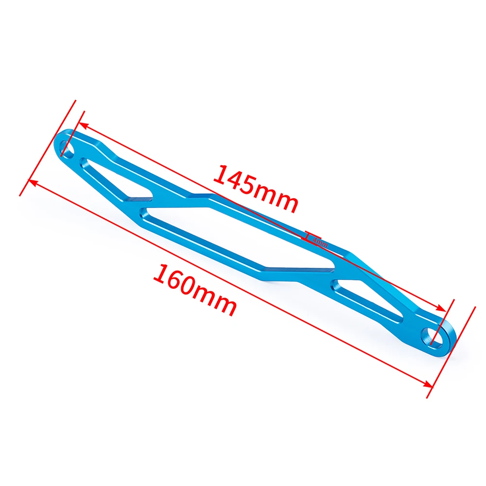 TRINOOD Metalowa płytka montażowa akumulatora Wspornik do 1/10 Tamiya TT02 TT-02 RC Car Upgrade Parts