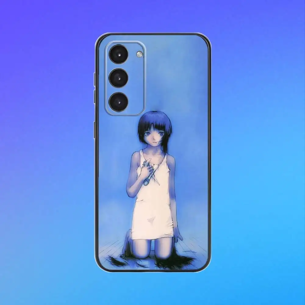 Черный мягкий чехол для телефона S-Serial Experiments L-Lain для Samsung Galaxy A73, A72, A71, A53, A52