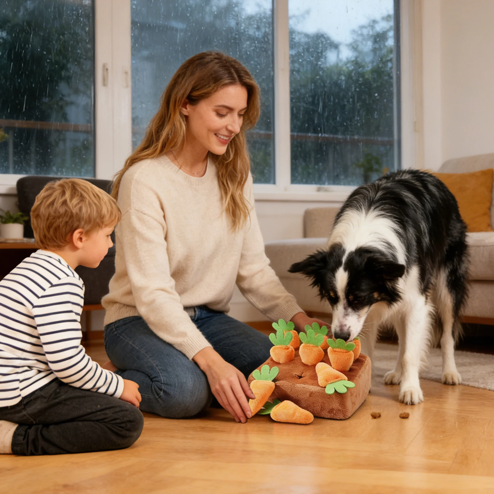 犬用スナッフルマット インタラクティブおもちゃ ニンジン付き - Snuffle Mat For Dogs Foraging Mental のレビューと価格