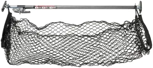 

Keeper Ratcheting Cargo Bar 40-70" with Storage Net - Black/Silver