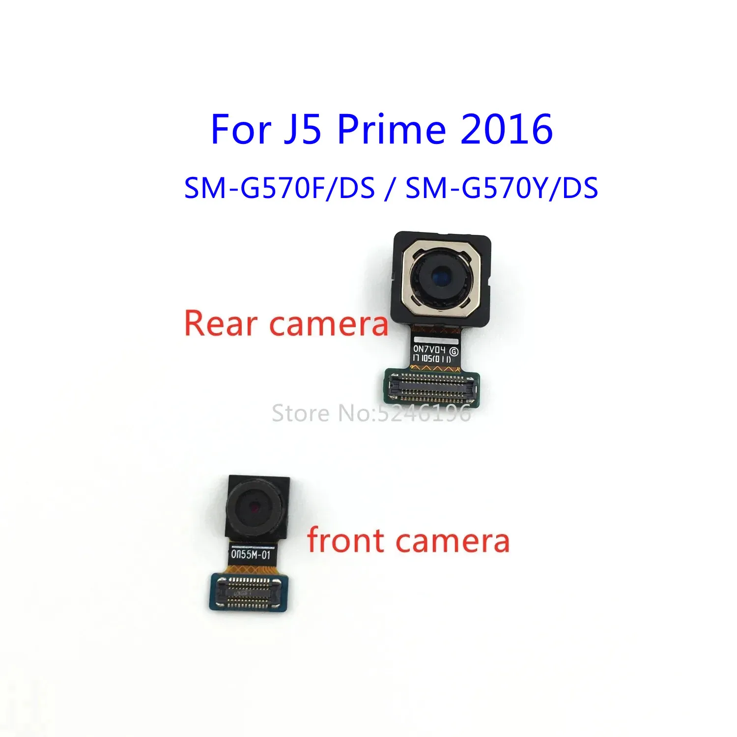1pcs Back Main Rear Camera front Camera Module For For Samsung Galaxy J5 Prime 2016 SM-G570F SM-G570F/DS SM-G570Y Replace Part