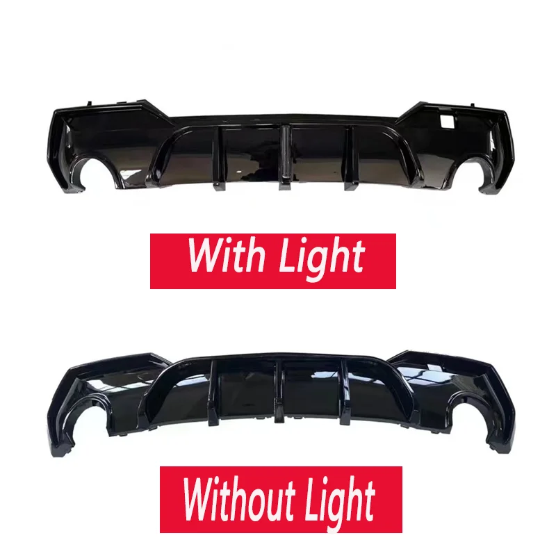 Rear Bumper Diffuser Splitter Spoiler Lip Tuning Body Kits With/Without Light For BMW 4-Series G22 2021 2022 2023 2024