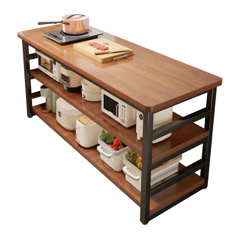 For Shelf Simple Multi-functional Storage Shelf Kitchen Multi-layer Rectangular Meal Preparation Console Cutting Table