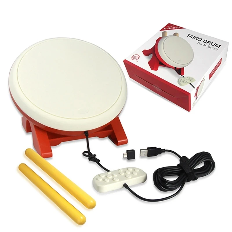 Taiko no Tatsujin Game Set Accessories for Nintendo Switch Game Console Taiko Band Drumsticks Wired Taiko Drum Game Accessories