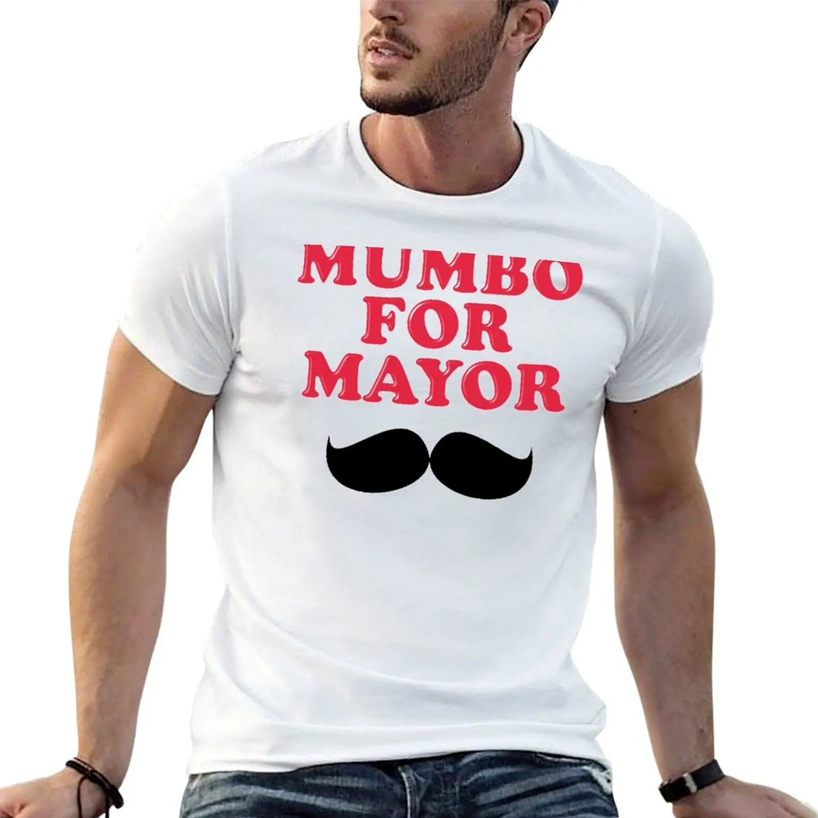 Mumbo For Mayor T-Shirt Minimalist Casual Short Sleeve Top