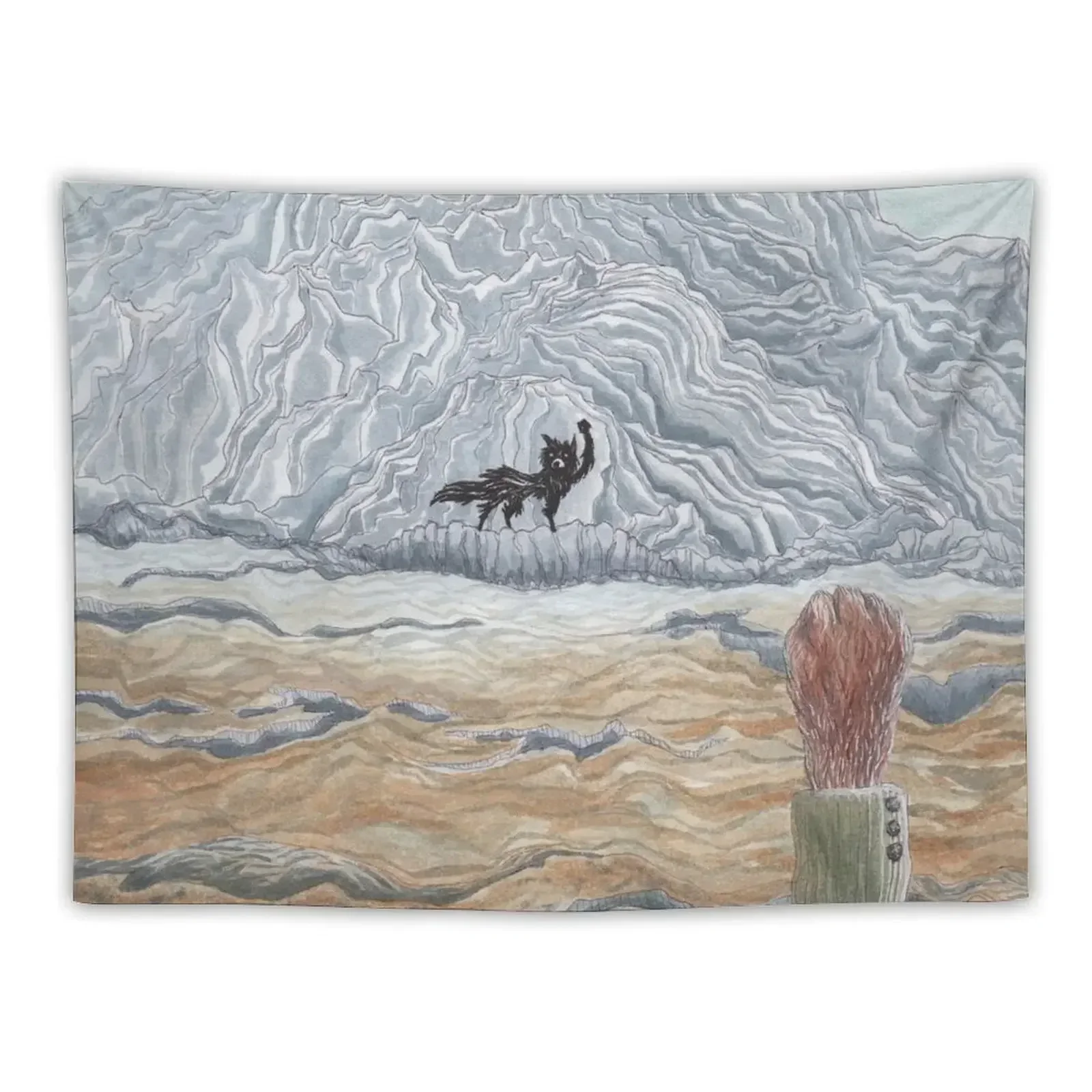 

The Winter Wolf - Fantastic Mr Fox by Wes Anderson Tapestry Room Decoration Aesthetic Room Aesthetic Decor Tapestry