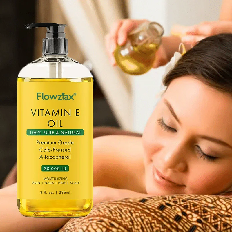 

Vitamin E body oil gently hydrates the skin and nourishes the skin. Massage oil for the body