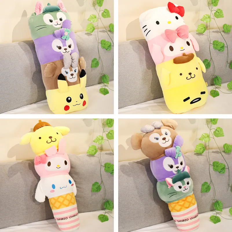 

70 см Sanrio Cinnamoroll Pom пурин мультфильм девочка сердце мягкая длинная подушка Милая Подушка Талия девочка подарок на день рождения Рождество