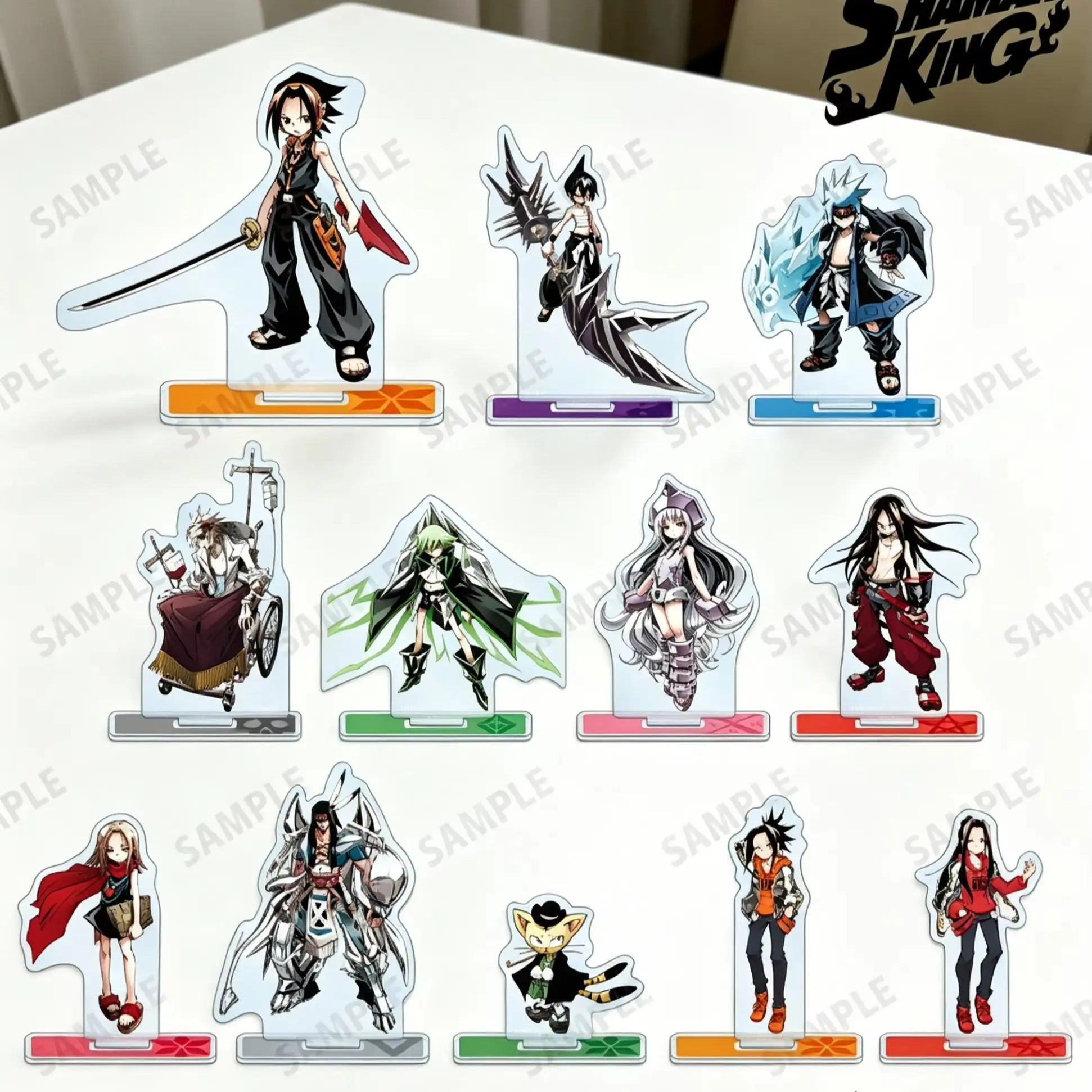 15cm Anime SHAMAN KING Acrylic Figure Stand Model Plate Desktop Ornament Bedroom Decoration Festivals Gifts Keychains