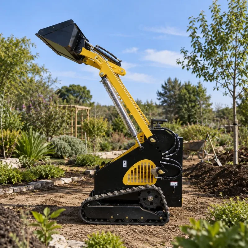 EPA CE Strong Steel Bucket Rustproof Steel Frame Compact Track Loader Customized Barn Bedding Transport