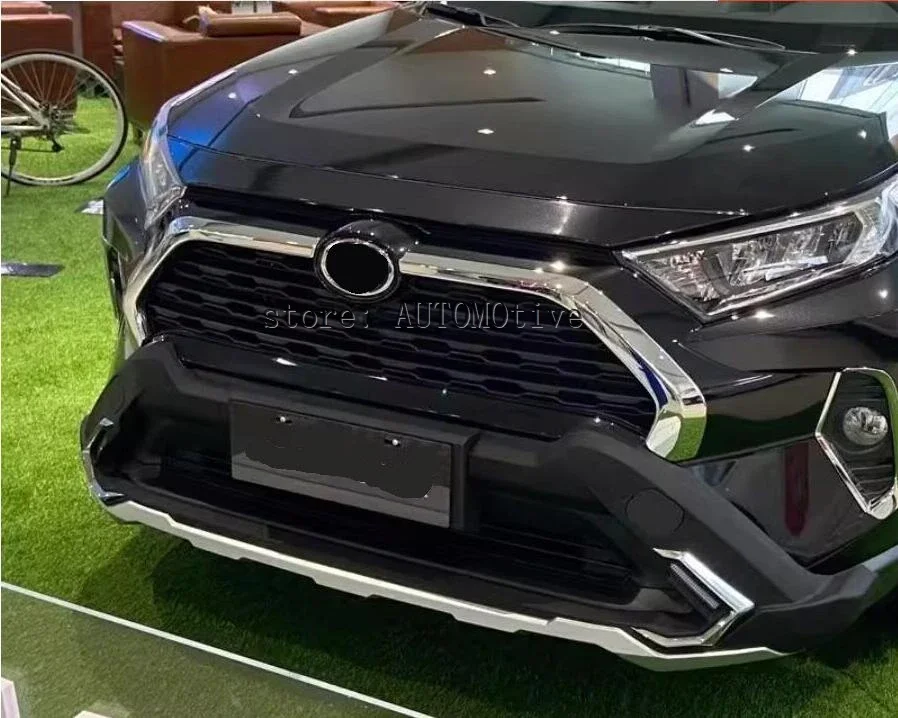 Chromowane przedni grill ABS wokół wykończenia kratki wyścigowej 2020 2021 2022 2023 2024 dla Toyota RAV4