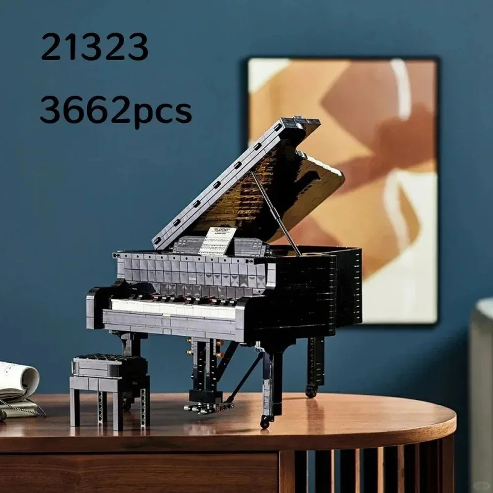 

Bestseller 3662 pieces Artistic Entrepreneur Series Piano Home Building Block Model Decor, Playable, Party Gift 21323
