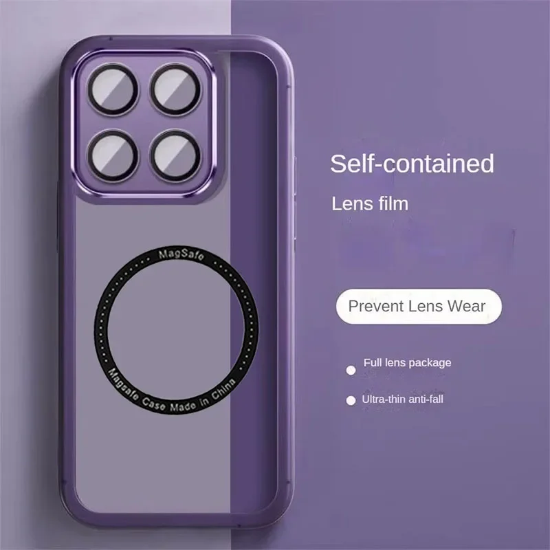 Luxury Transparent Magnetic Protect Case For MOTO G86 Power G56 G66J G66Y G85 G75 G45 G35 G15 G05 MagSafe TPU Protect Soft Cover