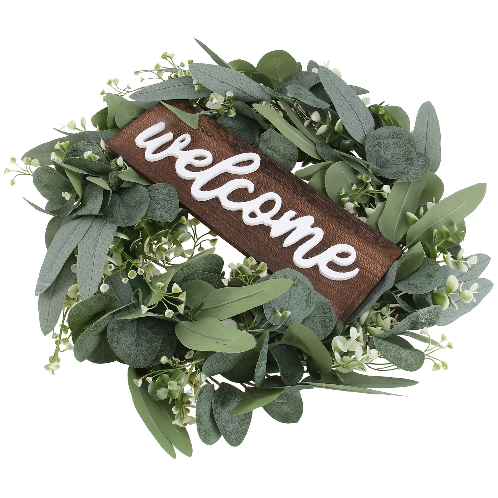 

1Pcs Premium Door Hanging Wreath Decoration Simulation Wreath for Indoor Outdoor Home Festive Welcome Garland Natural Look