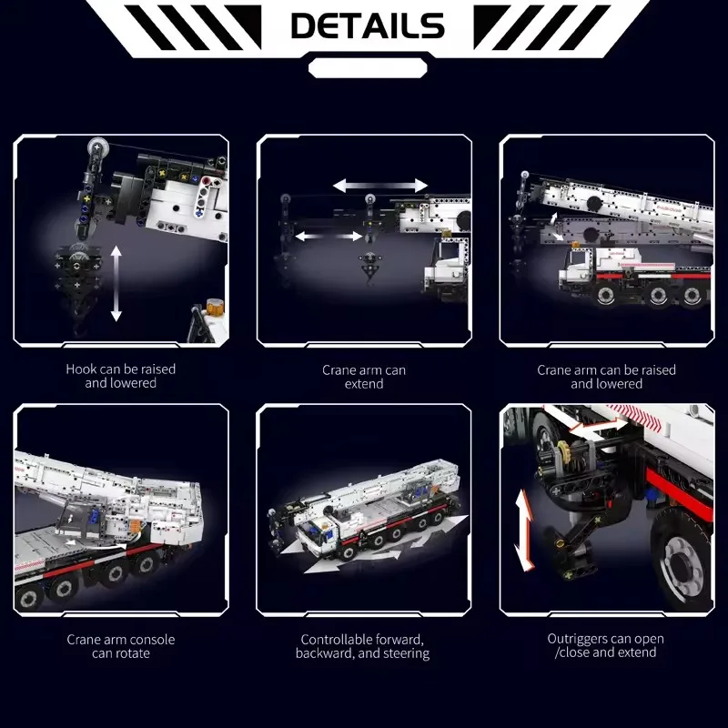 Mold King 18037 Technische vrachtwagen bouwsteen De gemotoriseerde tractor op wielen Set Assemblage baksteen speelgoed Kerstcadeau voor kinderen