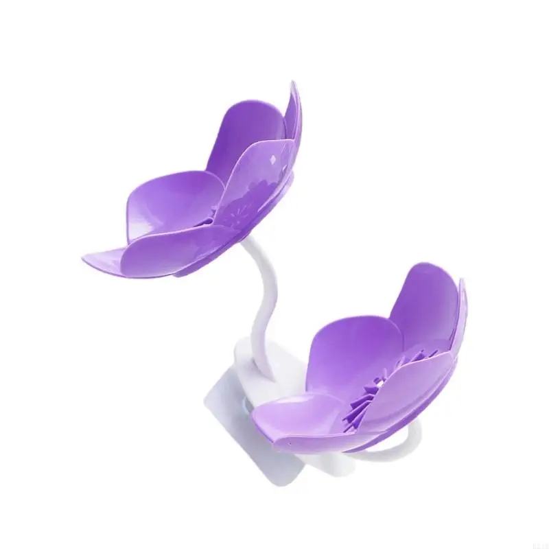 Bathroom Organizers Soap Tray With Drainages Petals Wall Mount NonSlip Surfaces Easy to Clean Plastic Materials