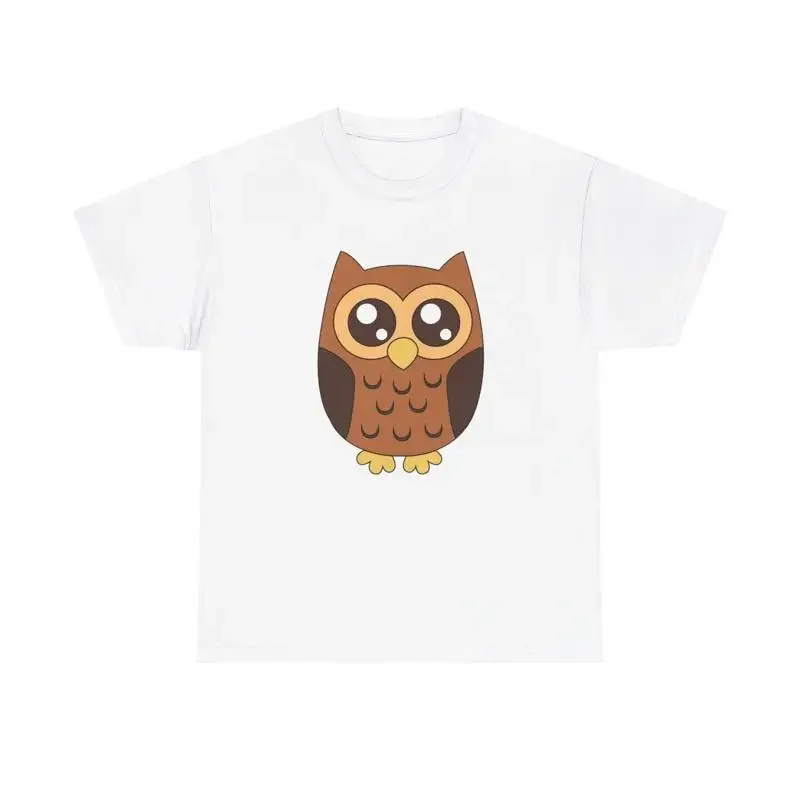 Cute Owl T shirt bird animal eyes cartoon minimal fun fall autumn wisdom hoot
