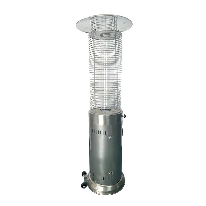 Hot Sale Glass Tube Cylinder Outdoor Garden Heater Propane Flame Gas Patio Heater