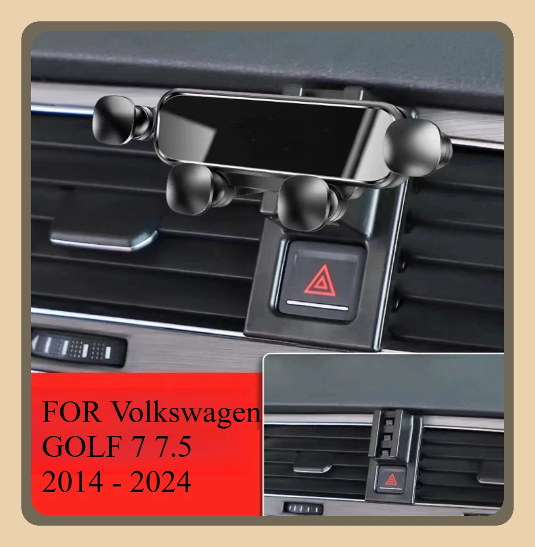 

Автомобильный держатель телефона для Volkswagen GOLF 7 7,5 2014-2024, автомобильный Стайлинг, кронштейн, GPS-подставка, вращающаяся поддержка, аксессуары для мобильных устройств