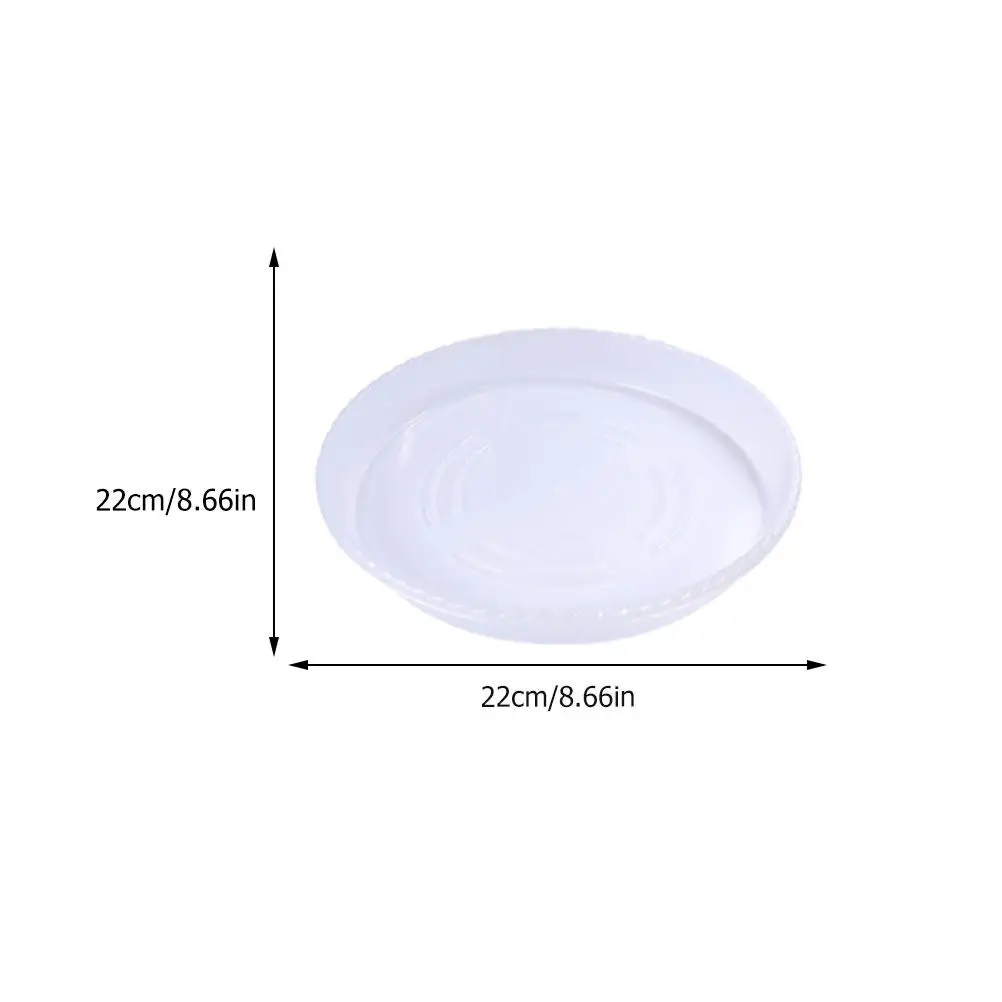 6Pcs Plastic Flowerpot Tray Plant Pot Saucer Smooth Surface Good Workmanship for Living Room Bedroom Office Indoor Use