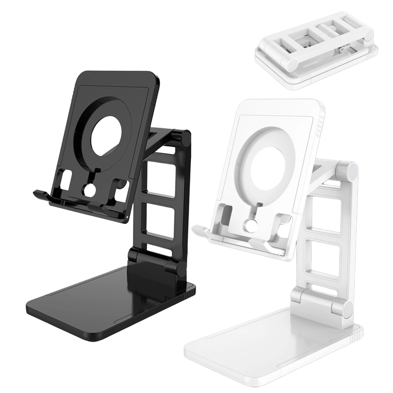 Suporte de telefone durável dobrável plástico do suporte do telefone para o quarto de casa