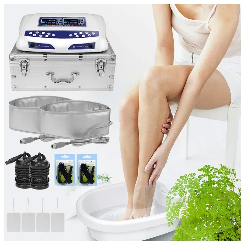 

Cheap And Fine Ultimate Foot Detox Kit Ionic Foot Bath Machine Detox Foot Patches Powerful Ion Cleanse Machine Hot Sales