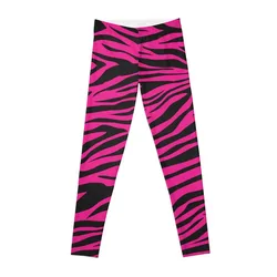 Pink Zebra Print Leggings yoga pant Women