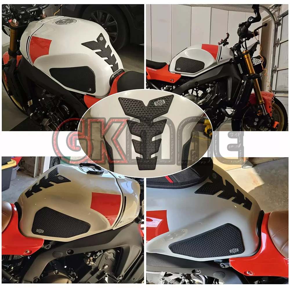 New For Yamaha XSR 900 2022-2025 Motorcycle Modified PVC Rubber Fuel Tank Sticker Anti-slip Stickers Decorative Fishbone Sticker