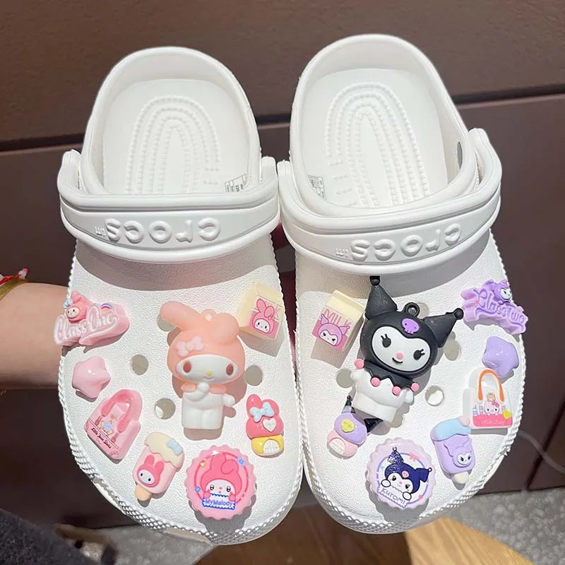 Sanrio Hello Kitty Schuhzubehör-Set, Cartoon Abnehmbare Schnalle, Sommer Damen Sandalen & Pantoffeln Dekorative Schnalle Geschenk – Detail 3