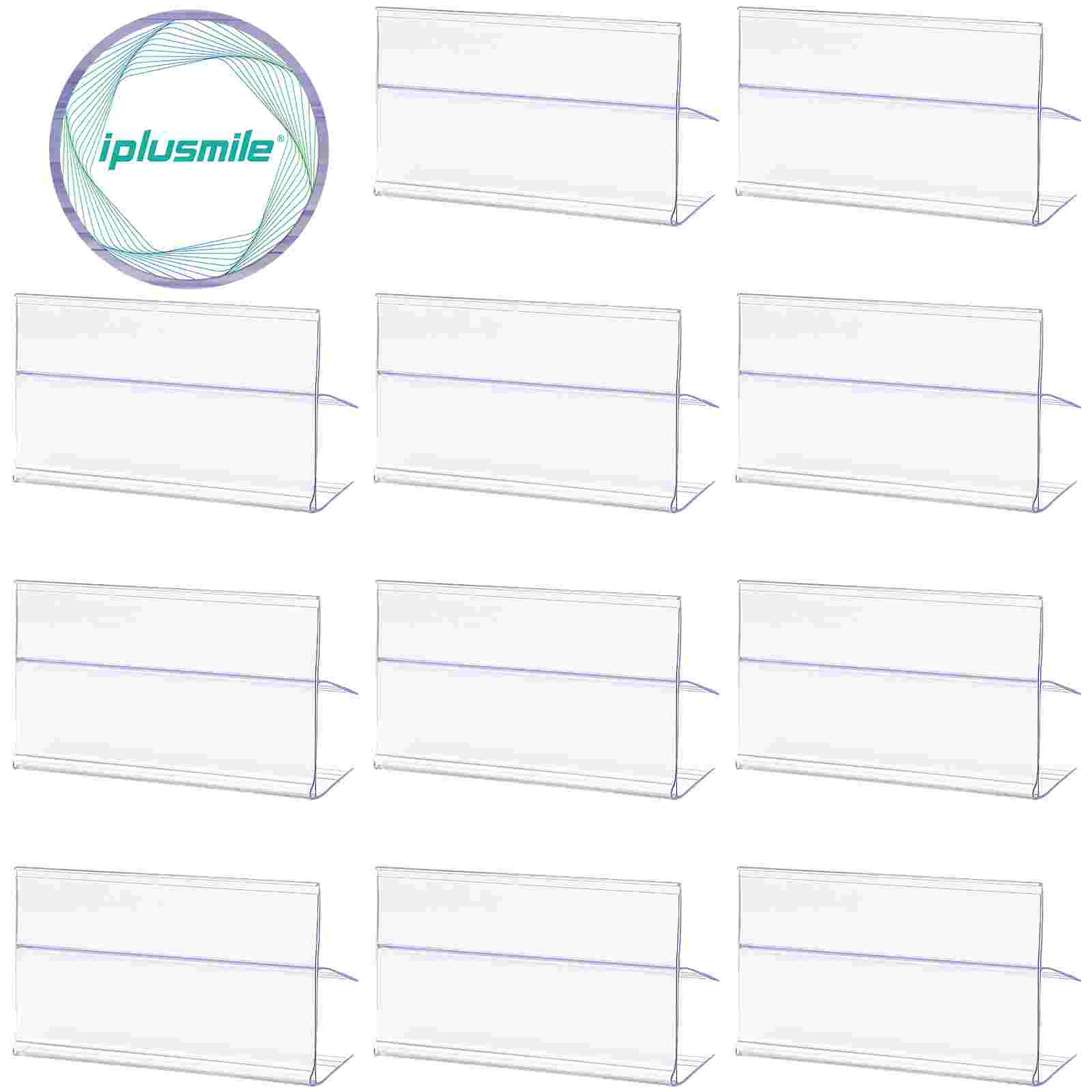 30 Pcs Price Tag Merchandise Sign Display Retail Holder Box Supermarket Clear Label Holders