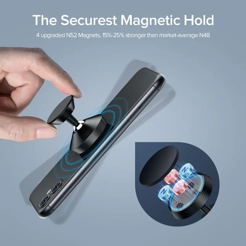 Universal Magnetic Car Phone Holder Stand For iPhone Samsung Magnet Mount Round Car Holder Dashboard Mobile Phone Holder