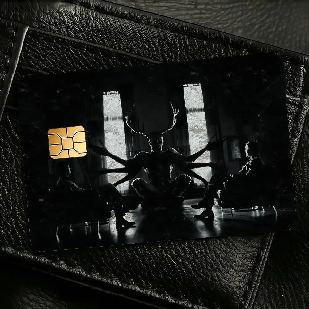 Horror TV Hannibal Credit Skin Cover Card Stickers 4PCS Film Bus Pass Front Decoration Bank Debit Waterproof
