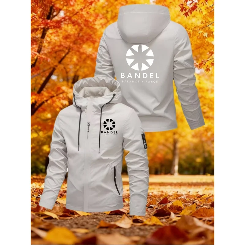 Men's windproof and waterproof jacket Bandel Balance Force Logo print Spring and Autumn Outdoor Commuting