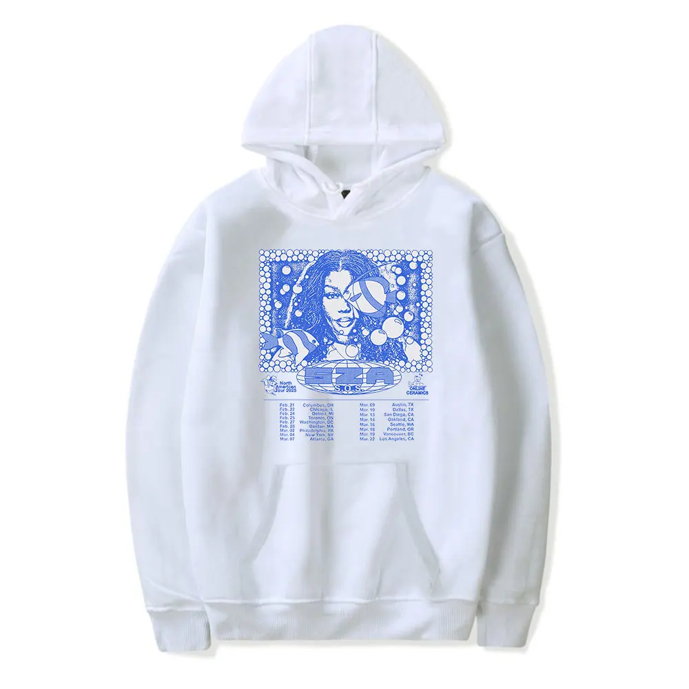 

SZA Hoodies SOS North America Tour Merch Print Sweatshirts Unisex Fashion Funny Casual Streetwear