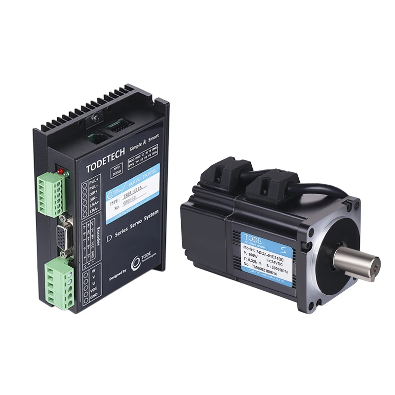 

low-voltage servo motor+driver, tracking error: +-1Pulse Speed accuracy: +-1RPM Max 600KHz