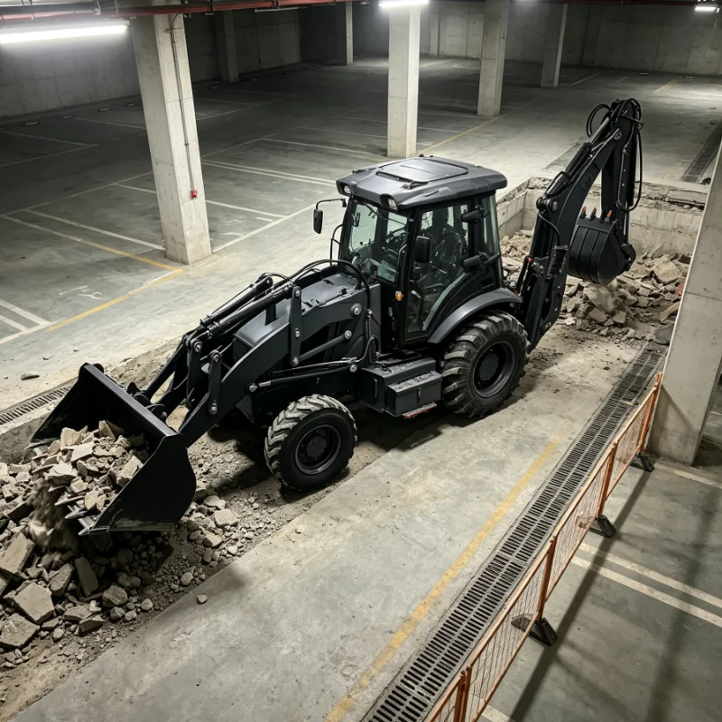 Customized Backhoe Loader with Dozer Blade and Bucket for Land Leveling and Grading EPA CE Sale New Model Kit Set EPA CE Kit CE