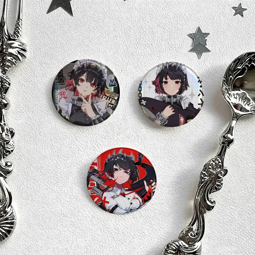 Game Zenless Zone Zero Ellen Joe Anime Brooch Cute Cosplay Badge DIY Clothing Bag Hat Decor Accessories Jewelry Pins Xmas Gifts