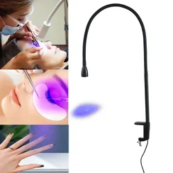 10W USB LED  UV Ultraviolet Glue Curing Light Manicure Beauty Eyelash False Eyelashes Grafting Foot Step Switch LED Table lamp
