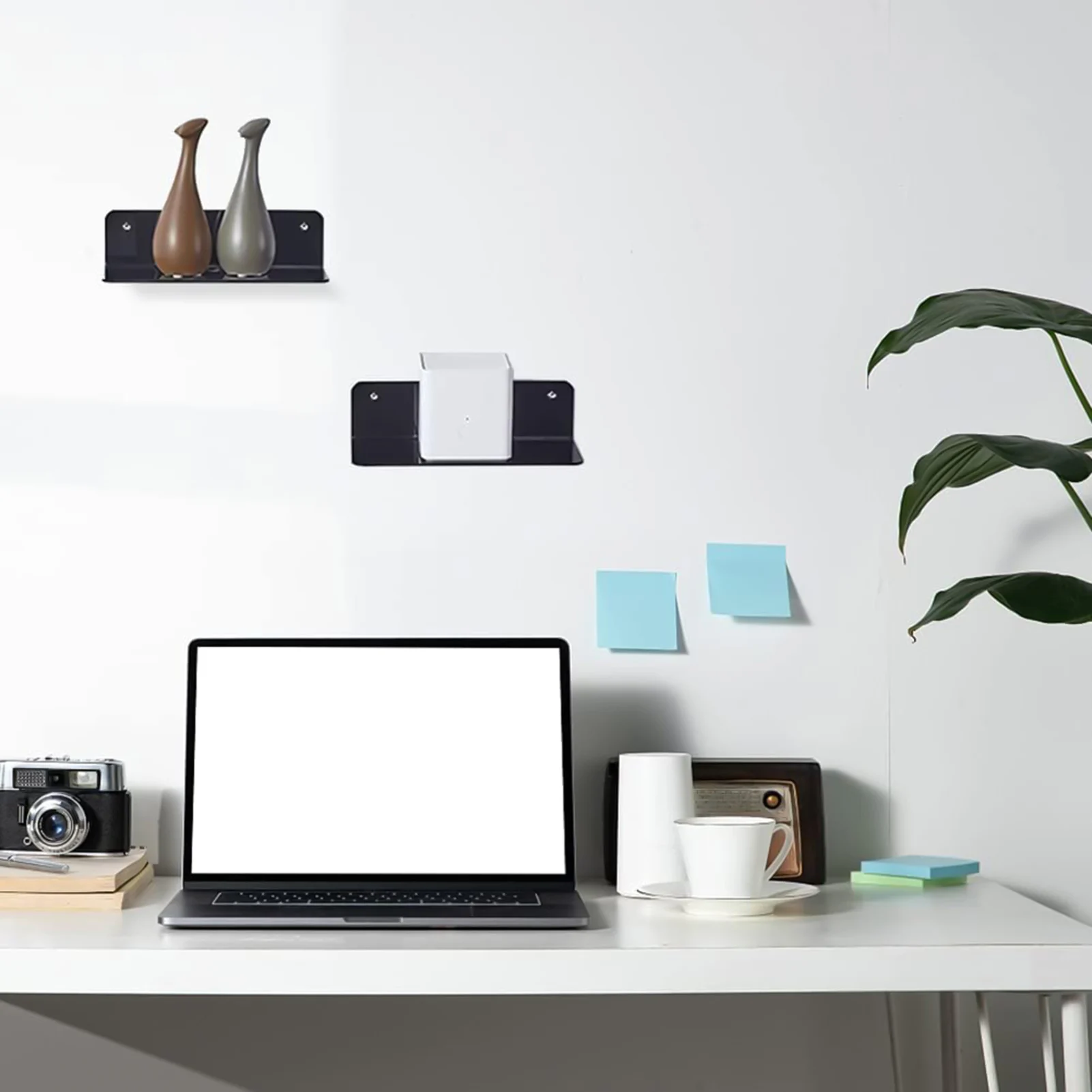Acryl-Schweberegale, Wandregal ohne Bohren, moderne, schlichte Regale für Badezimmer, Küche, Wohnzimmer
