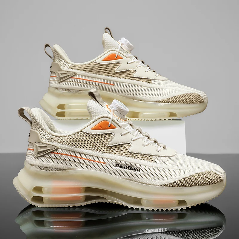 

2025 New Autumn Men's Shoes - Breathable Mesh Running Shoes, Cushioned Carbon Plate Speed Training, Anti-Slip Durable Hiking Sho