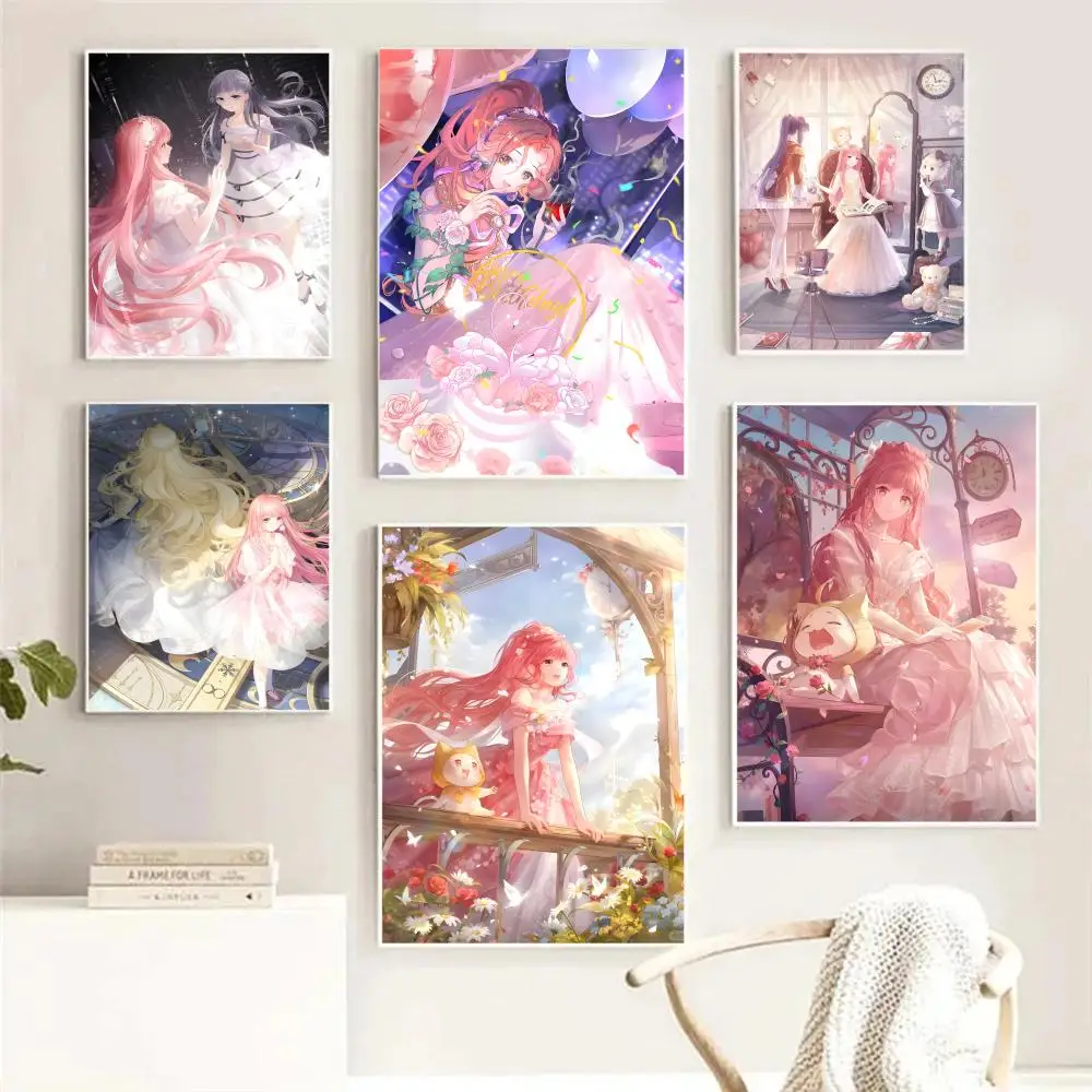 Affiche murale sur toile de peinture et calligraphie M-Miracle NikkiS, jeu populaire, pour salon, chambre et couloir