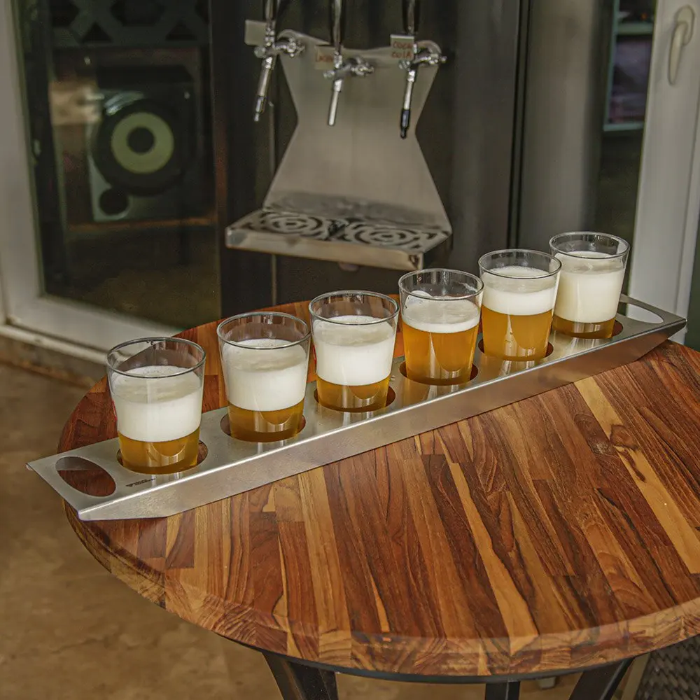 Full-Stainless Chopp Sampler Beer Taster-6 glasses