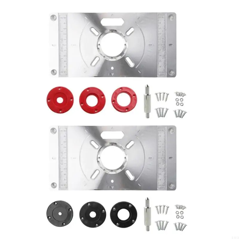

2025 New Professional Aluminium Router Table Insert Plate For Trimming & Sawing On Woodworking Benches Home Workshops Studios