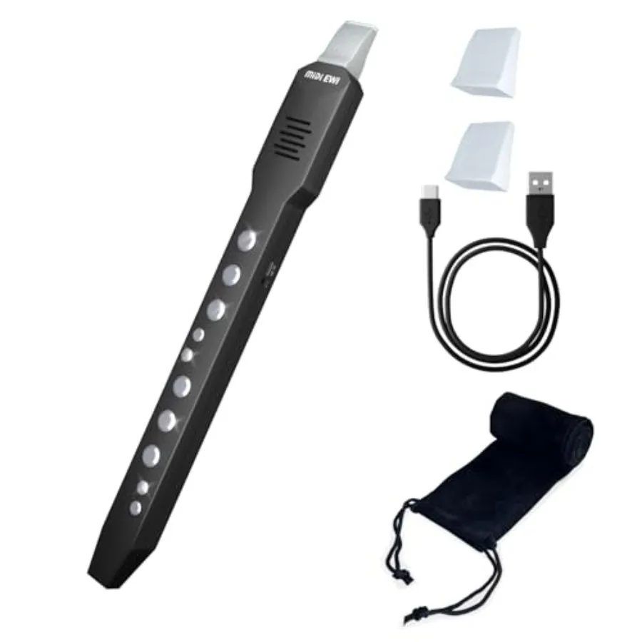 

Электрический саксофон, цифровой духовой инструмент с MIDI-подключением, 10 музыкальных тембров, Bluetooth, MIDI, перезаряжаемая батарея, в комплекте (размер B)