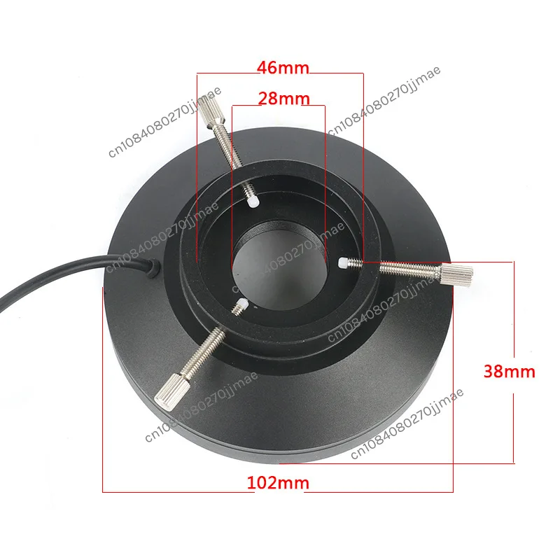 Aluminum Alloy 96 Led Stereo Microscope Ring Industrial Camera Adjustable Ring Light Source Auxiliary Light Source