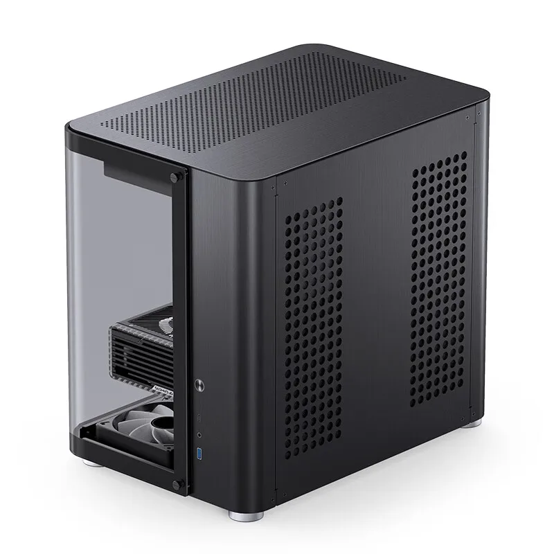 JONSBO TK-2 ATX Gaming Case Starship Cabin Design Hyperboloid Side Transparent  Double 360 Water Cooler Type-C Desktop Chassis